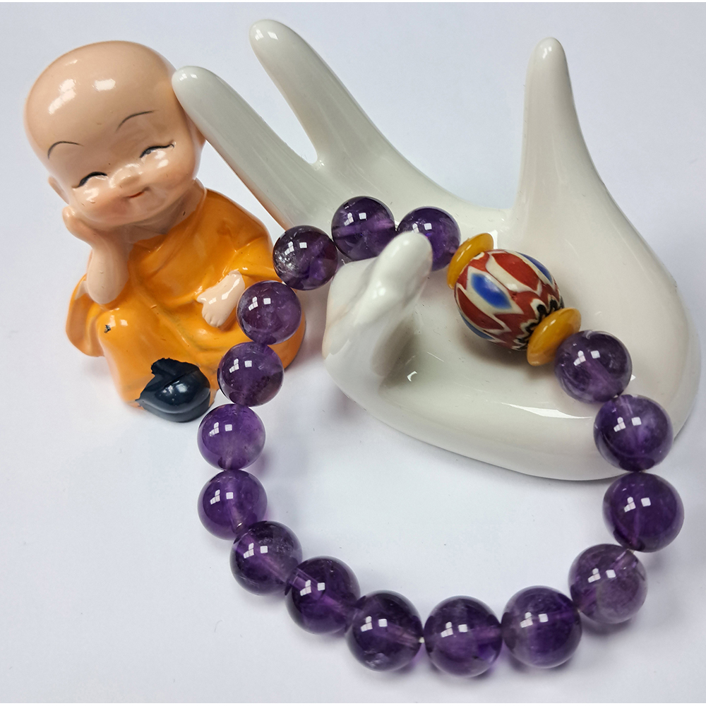 {雪芙蘭琉璃}+紫水晶手珠10mm【十方】135963