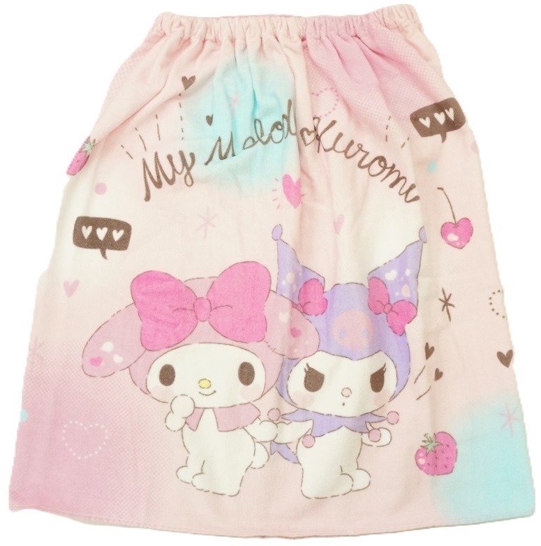 2024款 Sanrio My Melody x Kuromi 兒童毛巾浴裙