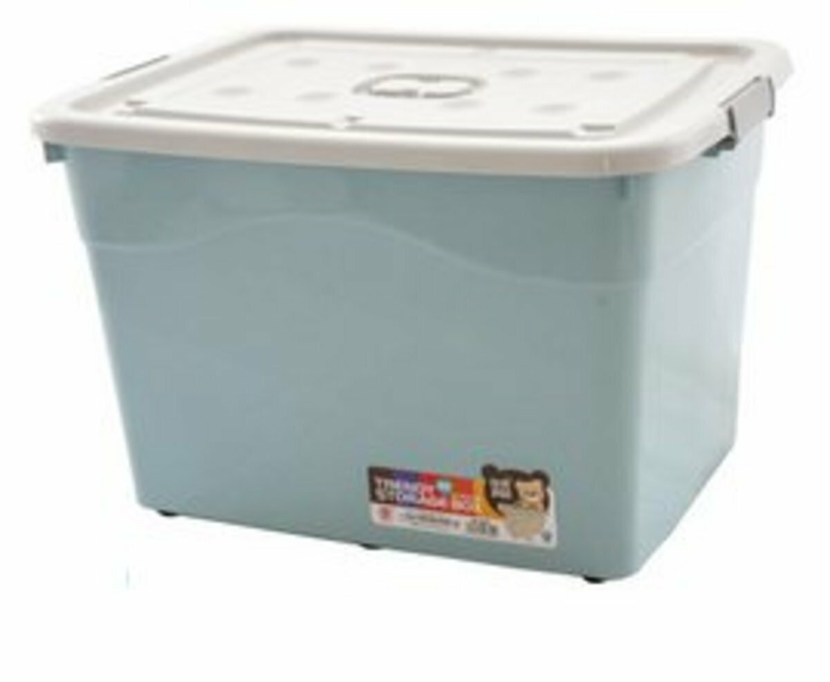 (Limited Time Special)Home Storage Box, Thickened Storage Box, Plastic Box (Blue #8828   Size: length 72 * width 53 * height 44cm)