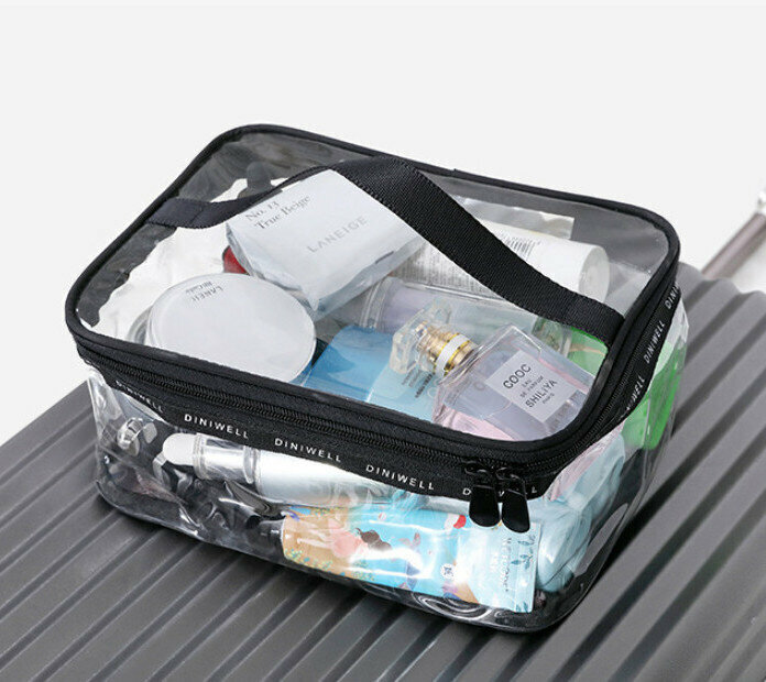 【Single】Multifunctional PVC Clear Travel Toiletry Bag/Cosmetic Storage Bag【Large】
