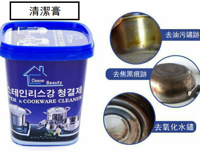 Multi-functional non-stiff copper cleaning paste
