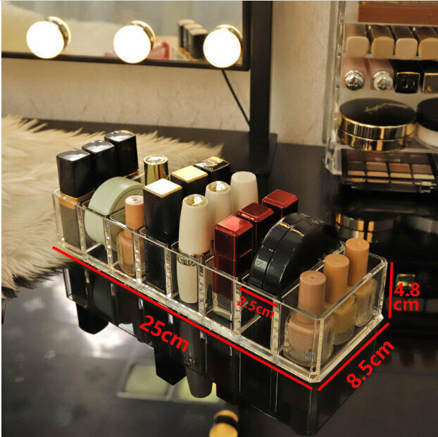 Powder Eyeshadow Cosmetics Storage Box [Small Eight Compartments]