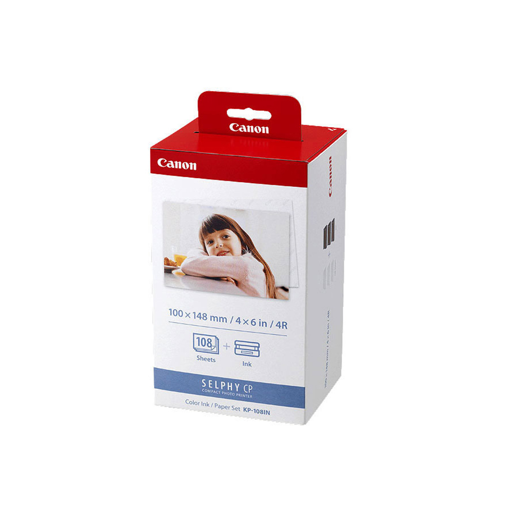 Canon KP-108IN (明信片相紙4x6尺寸) 108張含墨盒 公司貨