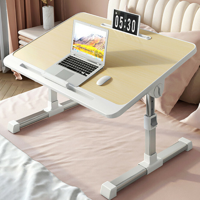 Popular computer desk student desk can be folded, practical and high-quality desk (wood grain color)