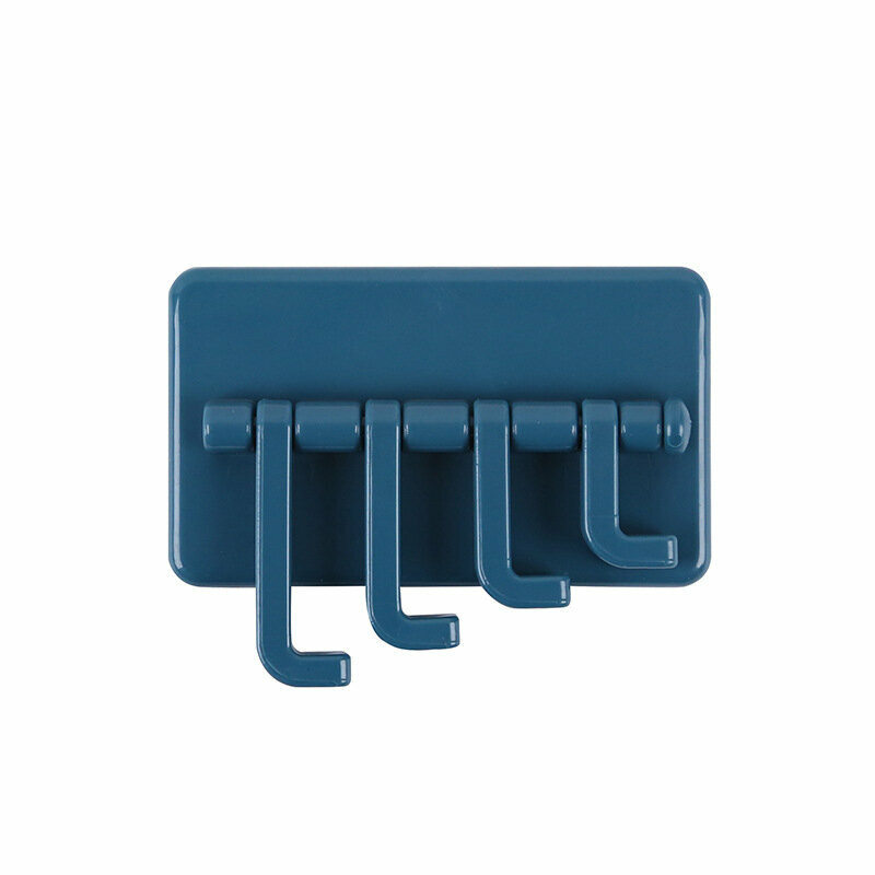【3pcs】Strong self-adhesive rotary organ hook Towel hook [navy]