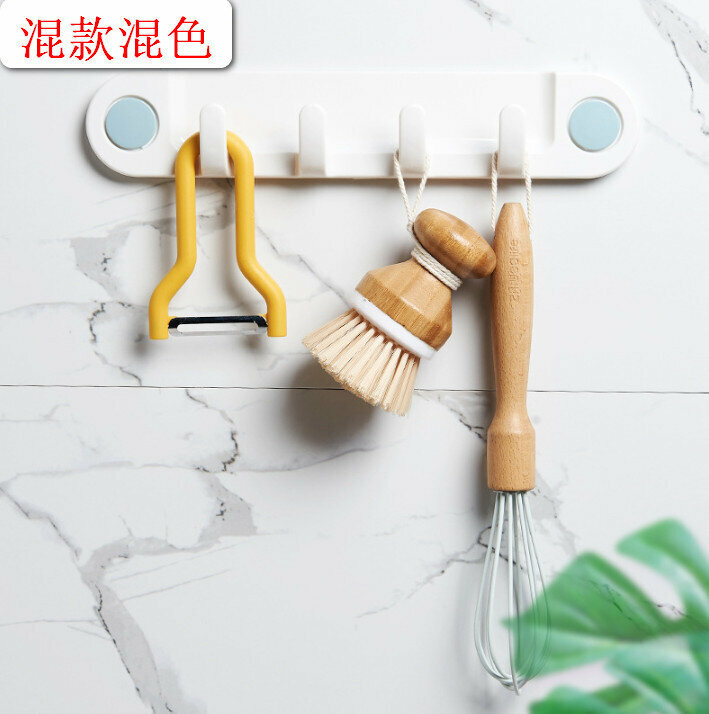 新款（混款混色）四聯無痕掛鉤 