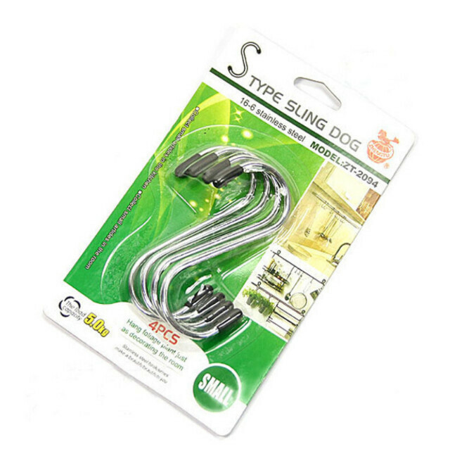 (4 pieces of 8.5cm in length) multifunctional stainless steel non-trace S-hook