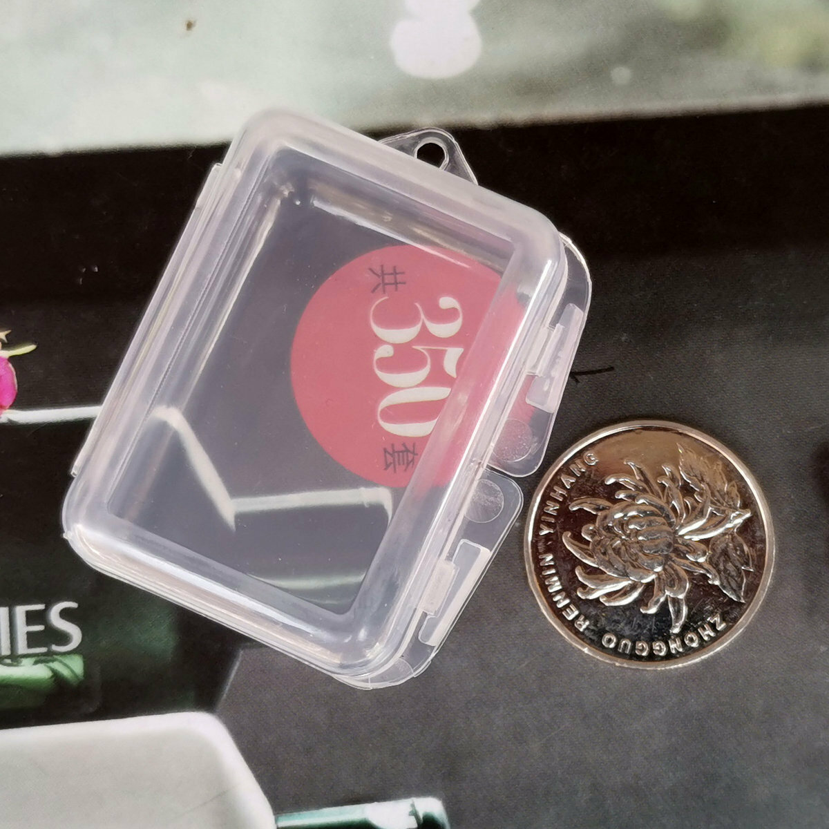 熱推透明小方盒  首飾盒耳塞小盒子迷你收納盒 3.5cmx3.5cmx2cm  