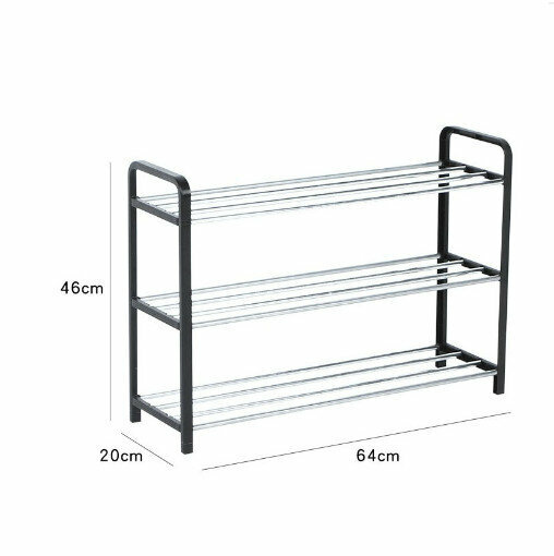 Three-tier shoe rack 