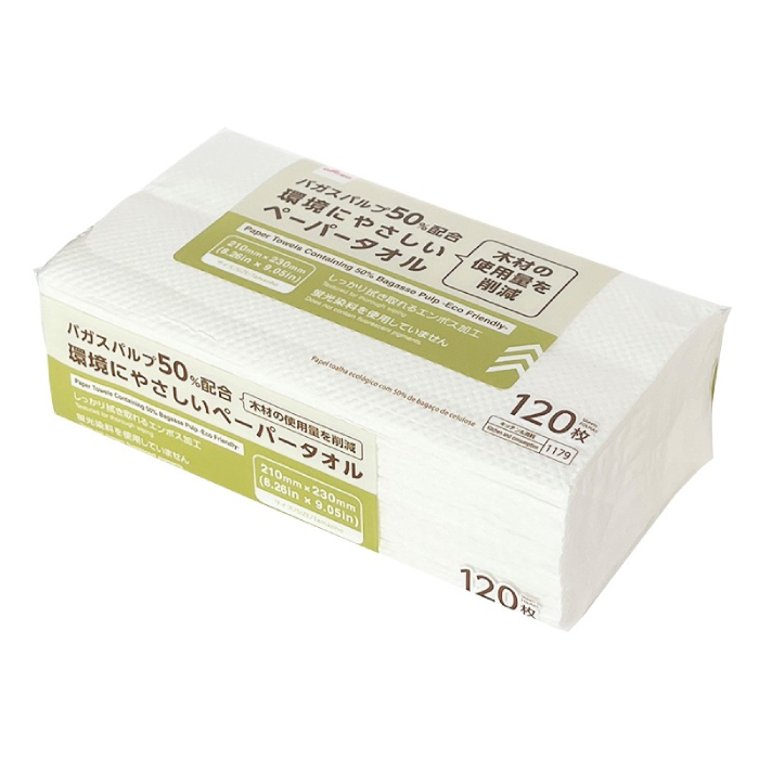 清潔紙巾120入/植物から生まれたペーパータオル