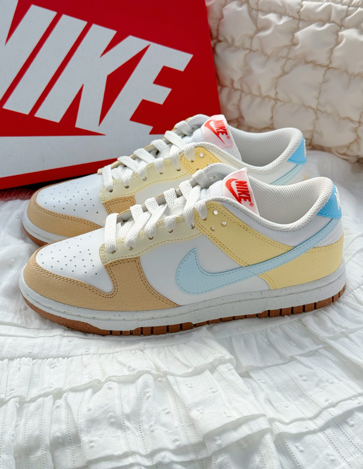 Nike Dunk Low 水藍色奶茶拼接 棕色 皮革 拼接 FZ4347-100/預購