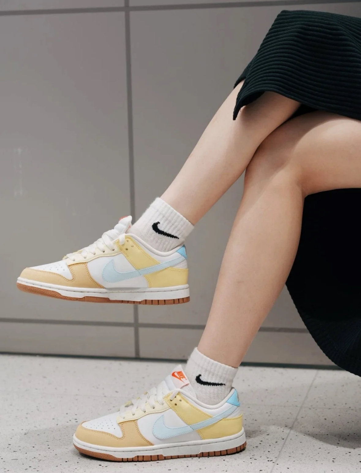 Nike Dunk Low 水藍色奶茶拼接 棕色 皮革 拼接 FZ4347-100/預購