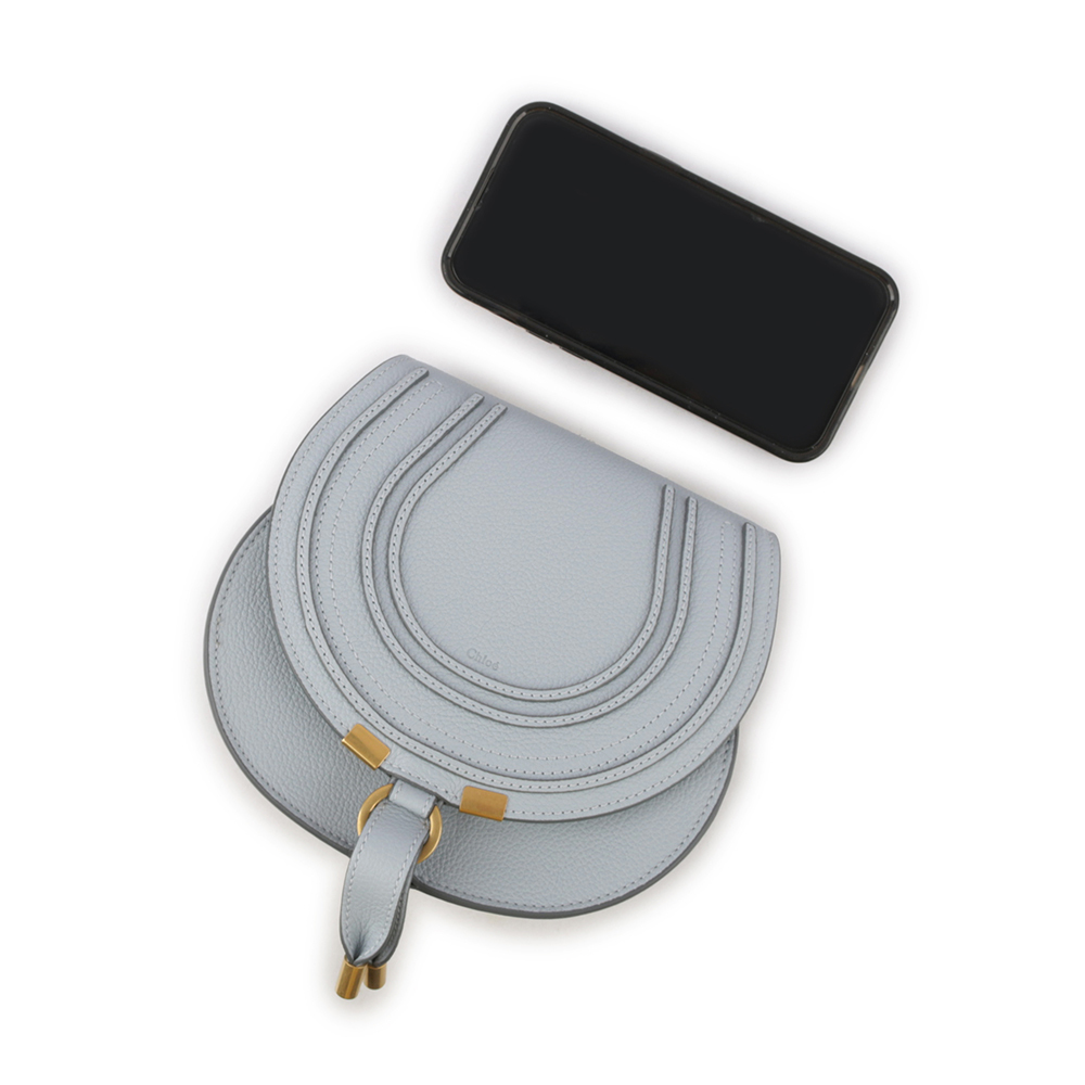 【CHLOE'】Small Marcie 粒面牛皮鈴鼓包(優雅藍) CHC22AS680I31 49V