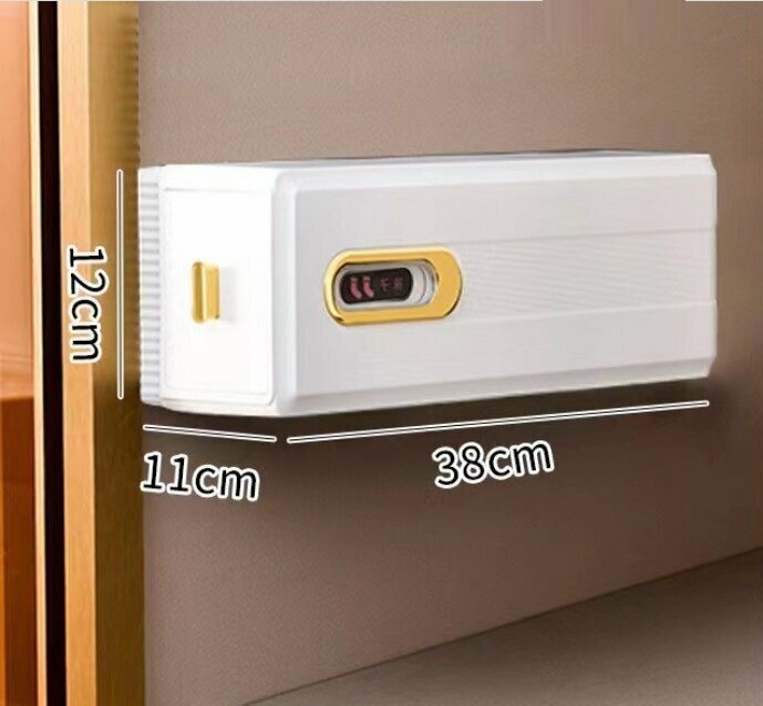 Wall-mounted underwear drawer storage box (elevated drawer underwear storage box - with compartments)