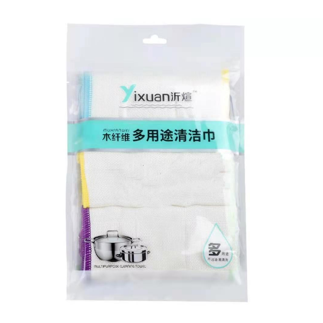 爆款【3片裝/1包】木纖維抹布洗碗布