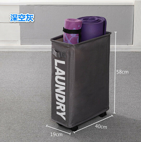 Collapsible laundry basket Laundry basket Dirty laundry basket Dirty laundry basket Clothes storage basket Storage box (space gray) 