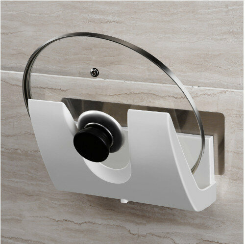 Adhesive lid holder 