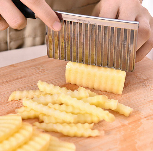 [Single Handle] (Random color) does not cut French fries with a wave knife Strip cutting artifact 
