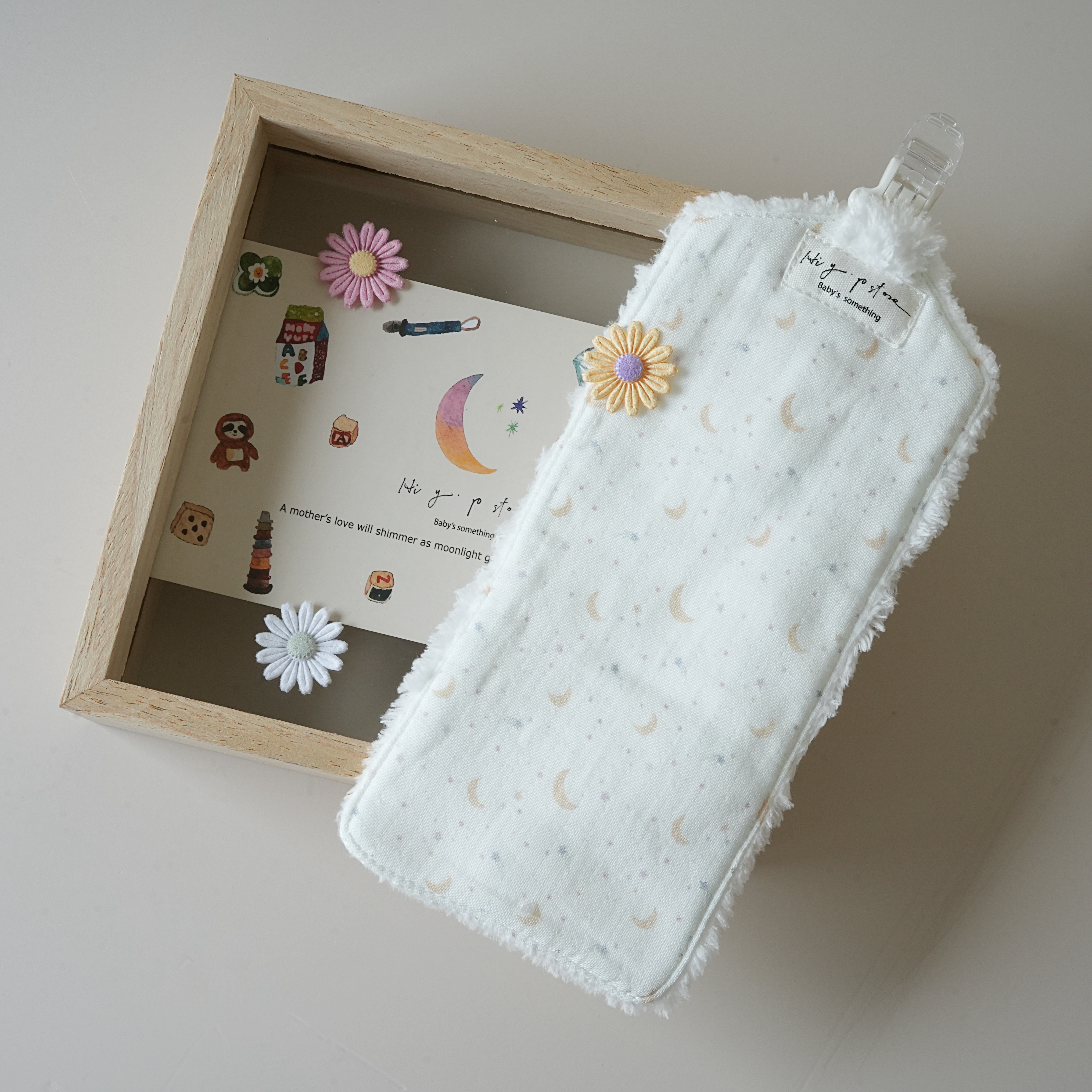 Hi Y.P store-手作手帕夾-獨家設計款-繁星月光