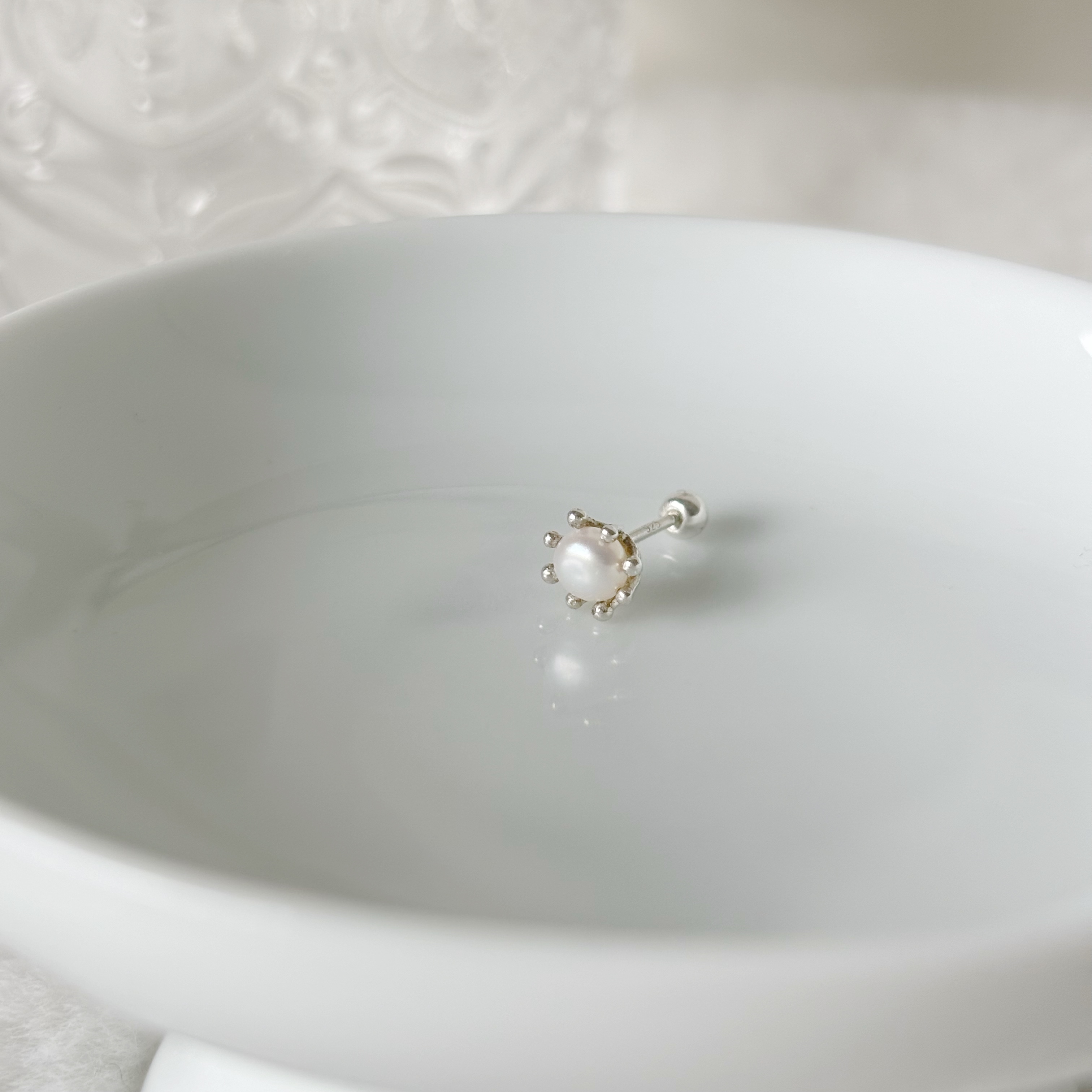 煙花珍珠轉珠耳環