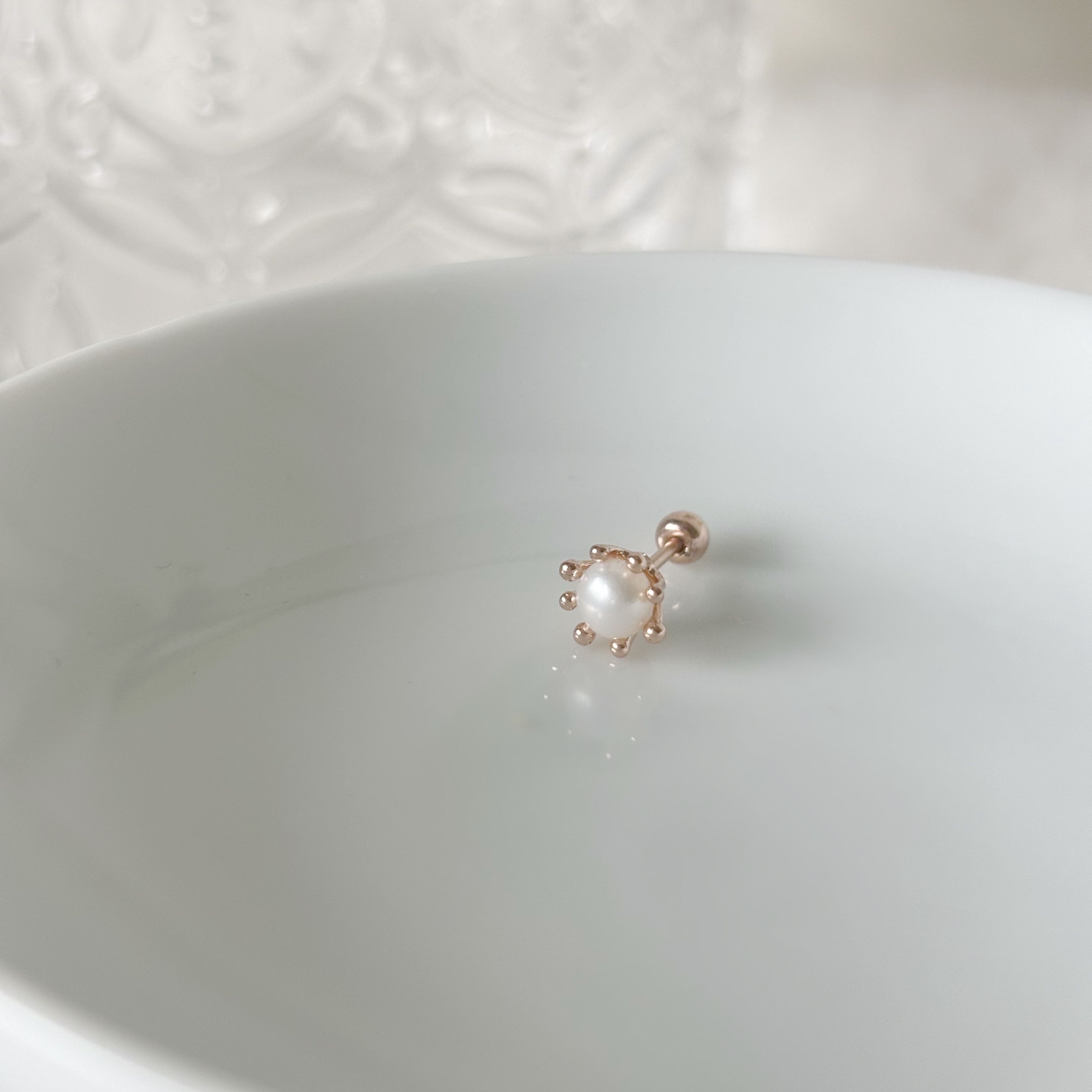 煙花珍珠轉珠耳環