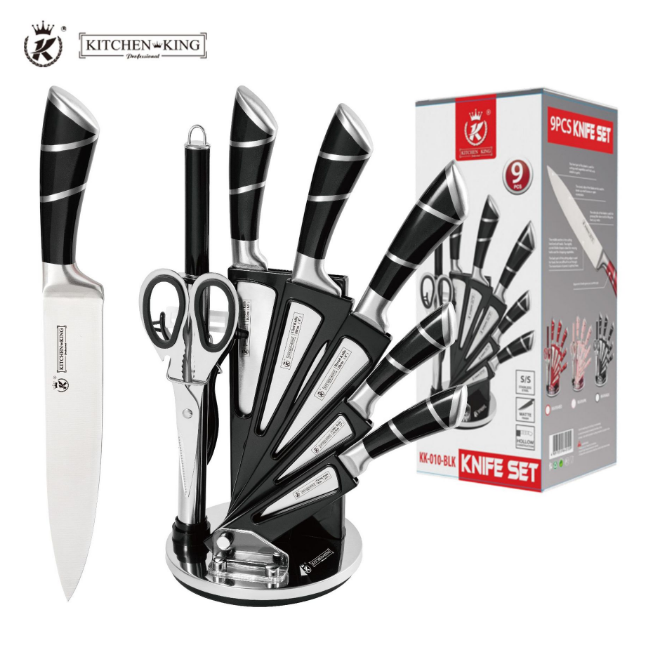 Stainless steel knife combination set (black)
