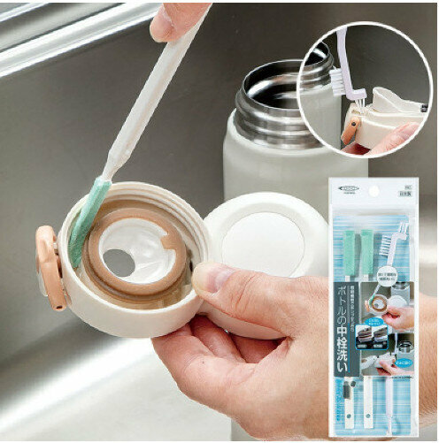 Thermos mug cleaning brush tool