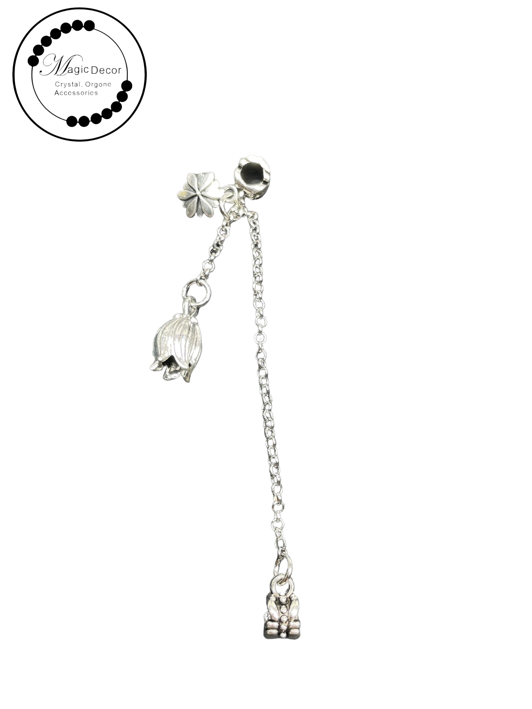 251001 - G78 流蘇花花復古做舊鏈條隔珠1件