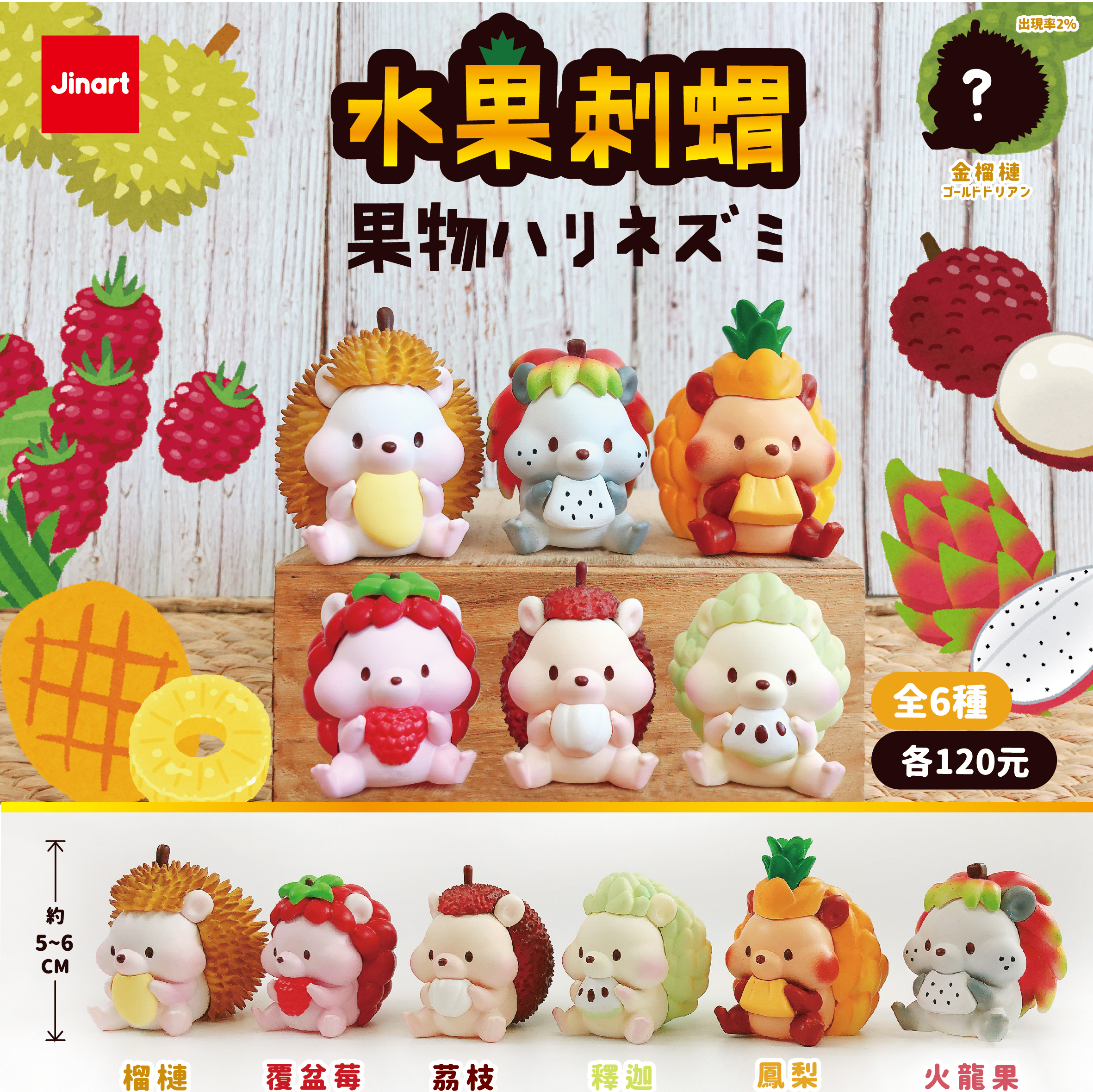 【現貨/盲抽單售】水果刺蝟一代(全6款)
