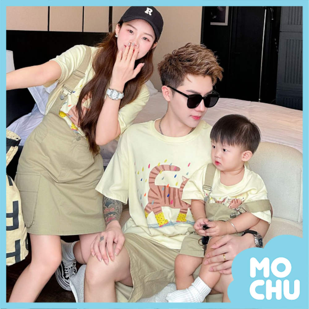 貓咪穿雨鞋親子裝