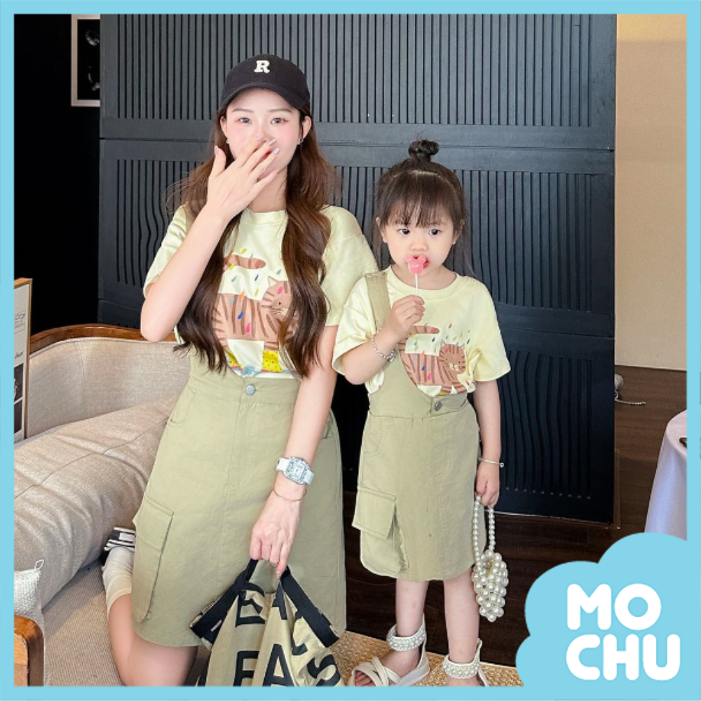 貓咪穿雨鞋親子裝