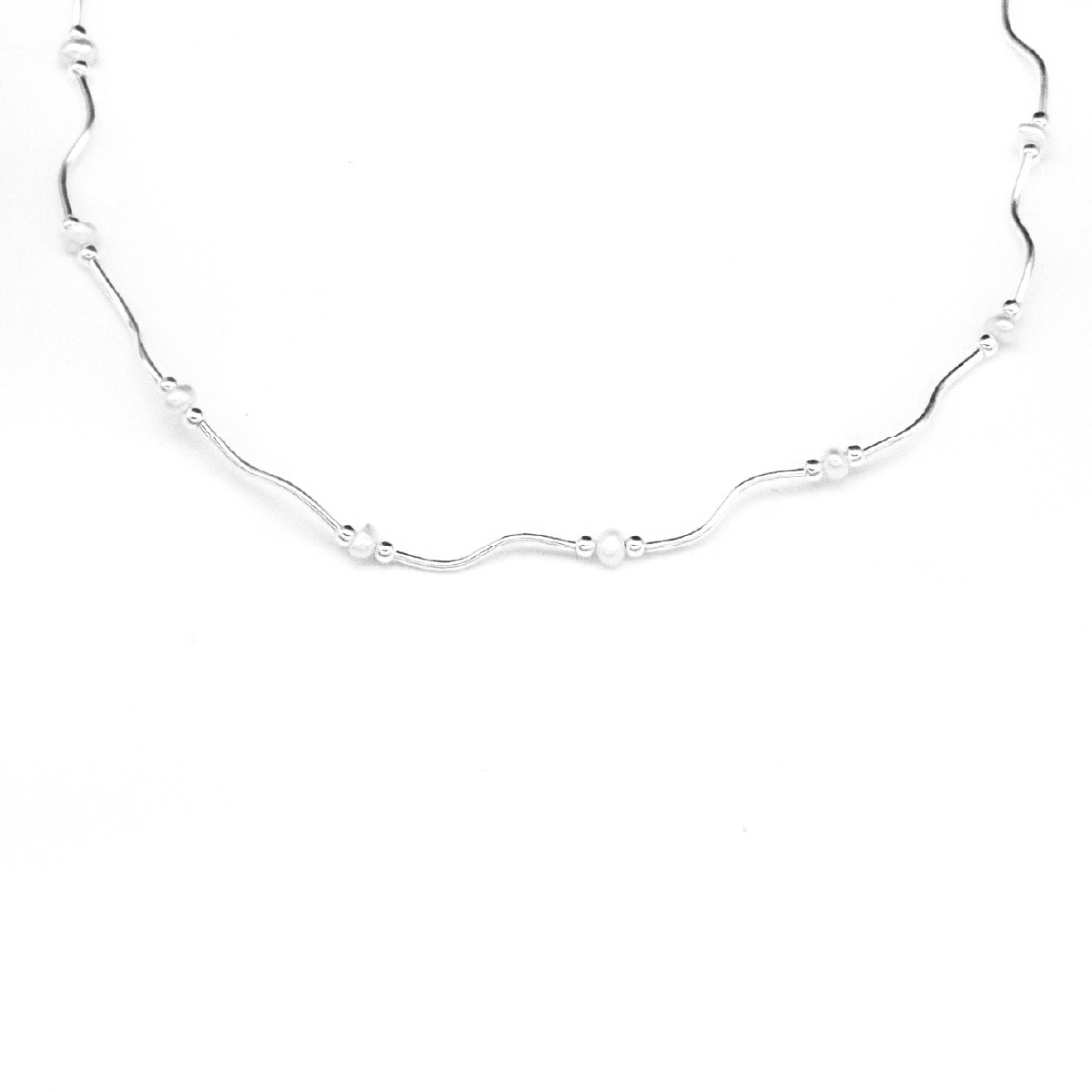 浪漫珍珠・純銀項鍊 (NNS10127)