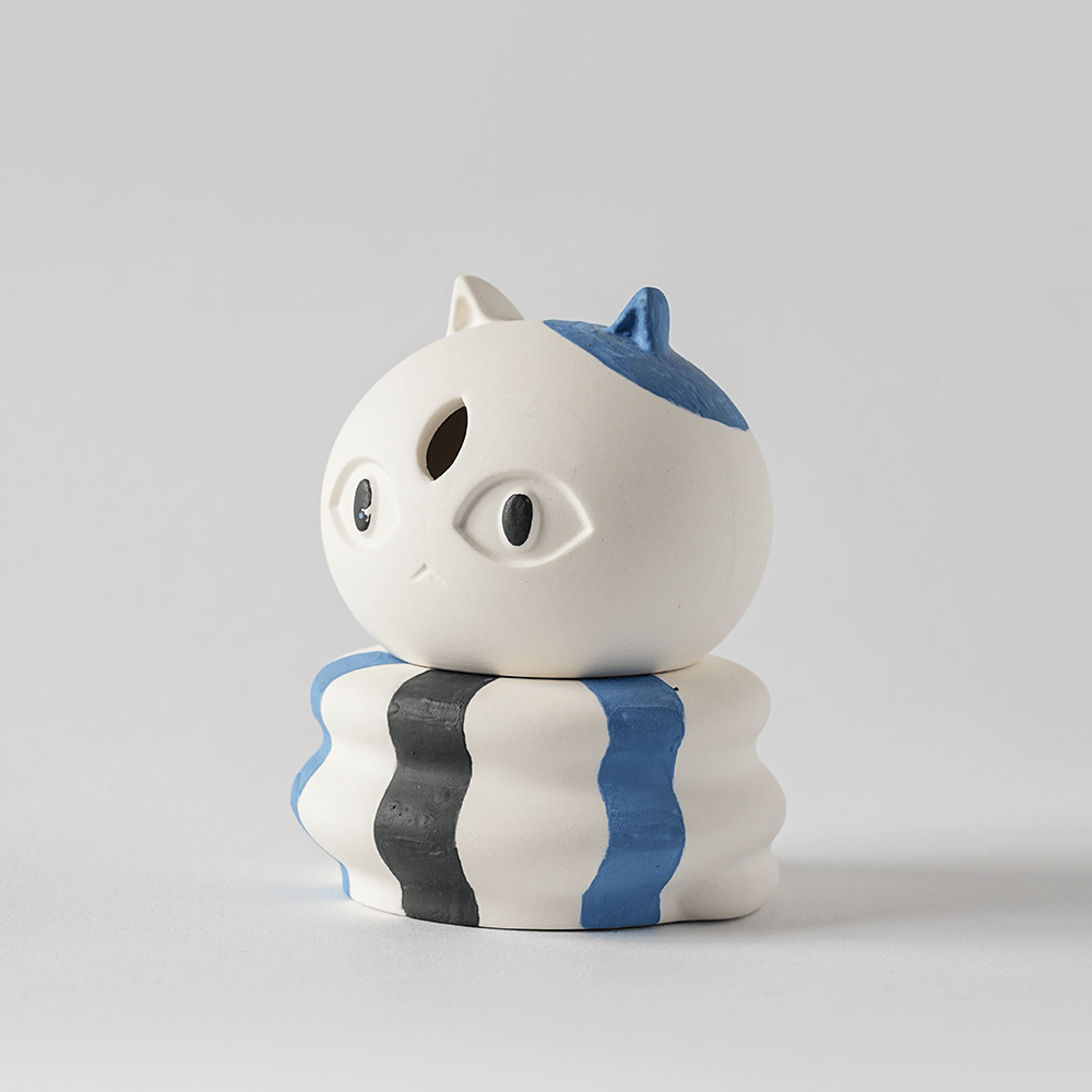 逗一起陶瓷公仔-坯坯貓