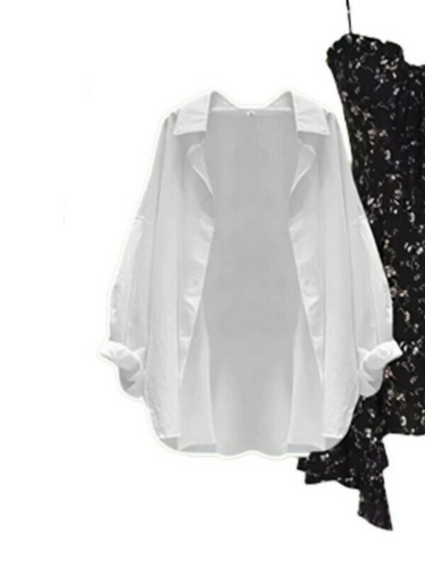 Women's Sunscreen Shirt#Single Piece (White) (M-4XL) (Contact customer service to confirm size after placing an order) 