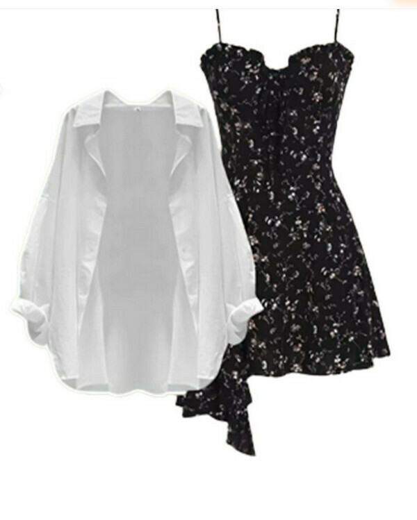 Women's - Floral Sundress#Single Piece (Black) (M-4XL) (Contact customer service to confirm size after placing an order) 