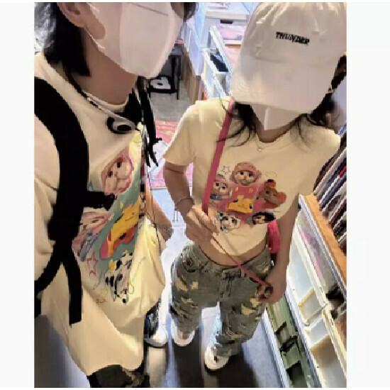 熱賣純棉短袖t恤【米白色】【M-2XL】（下單後請聯絡客服確認發貨尺碼）