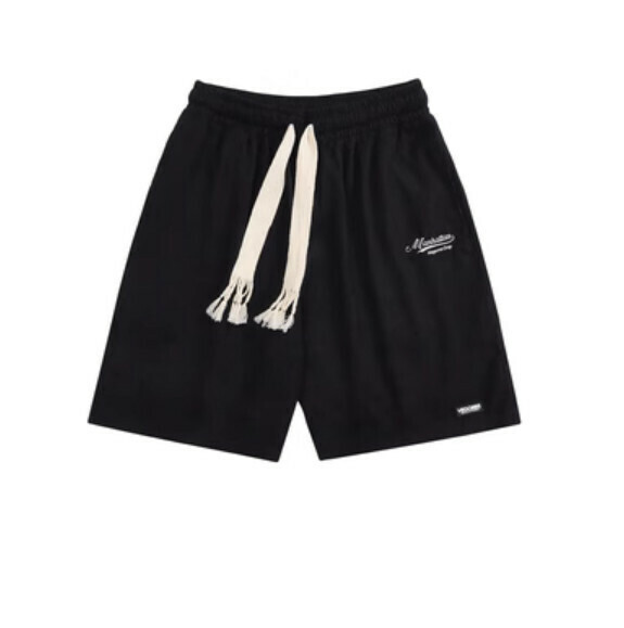 激抵夏季寬鬆闊腿休閒短褲（黑色）【M-2XL碼】【下單後聯絡客服確認發貨尺碼】