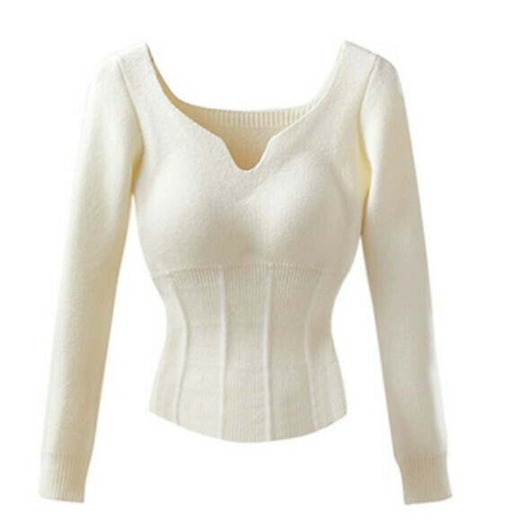 Hot Selling Knitted Sweater [White] Size [One Size]