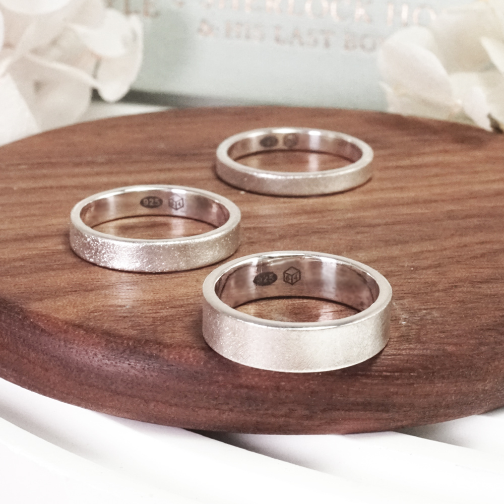 質感銀戒 經典霧面設計 925純銀戒指 刻字戒指 客製化訂製 男戒 女戒 中性戒指
