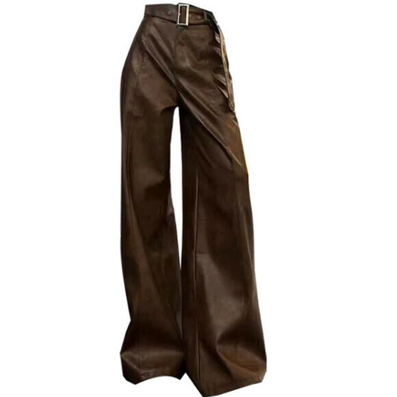 Hot Selling Loose Straight Pants [Coffee Color] Sizes [S-L] [Please contact customer service to confirm the delivery size after placing the order]