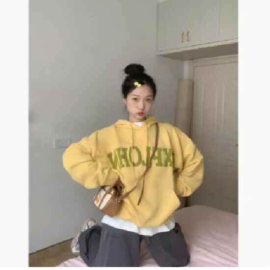 熱賣連帽衛衣【黃色】（優質版）【M-2XL】（下單後請聯絡客服確認發貨尺碼）