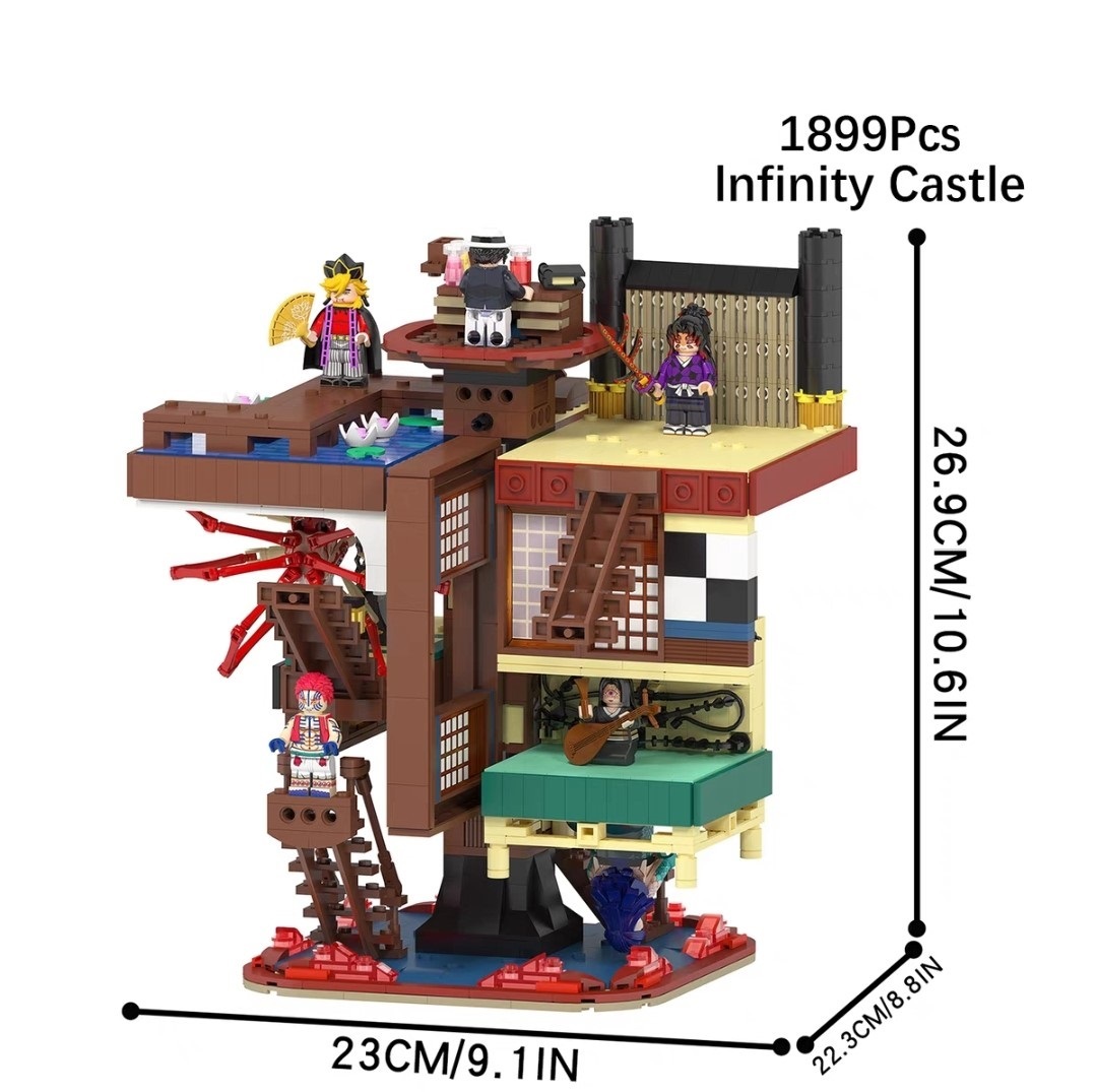 MOC Demon Slayer Infinity Castle Buildings Set Fit Lego NO BOX MOC1212A