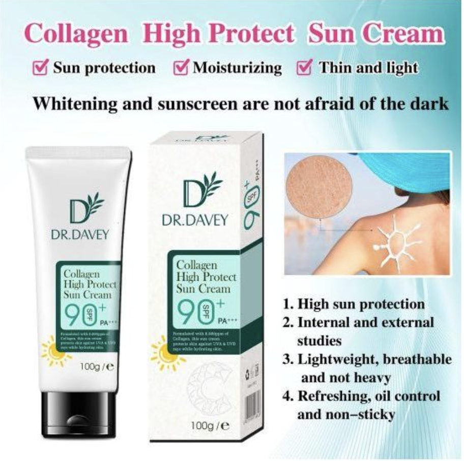 Dr. Davey Collagen High Protect Sun Cream SPF 90 110g