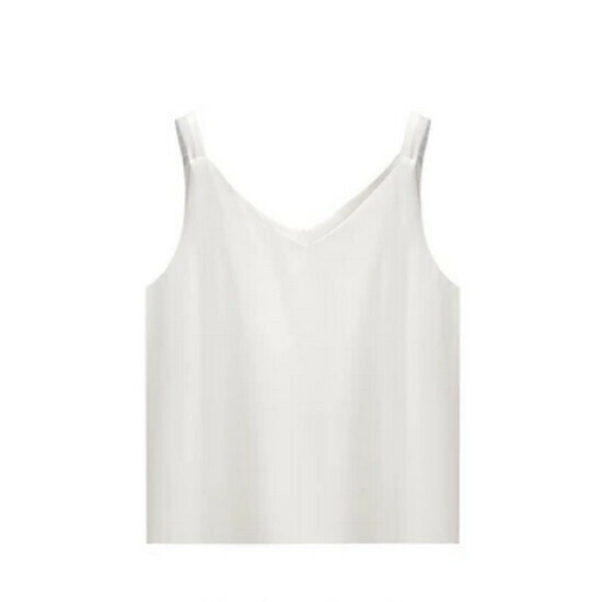 熱賣雪紡吊帶背心【白色】【M-4XL碼】（下單後請聯絡客服確認發貨尺碼）