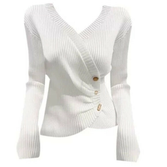 Hot selling slim-fitting bottoming sweater tops [white high-quality version] sizes [S-L] [please contact customer service to confirm the delivery size after placing the order]