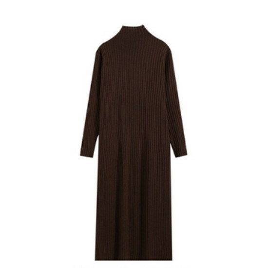 Hot selling knitted dress [brown] [M-3XL size] (please contact customer service to confirm the delivery size after placing the order)