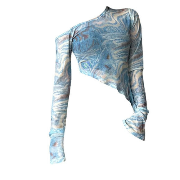 Hot selling long-sleeved tops [Light Blue] Sizes [S-L] [Please contact customer service to confirm the delivery size after placing the order]
