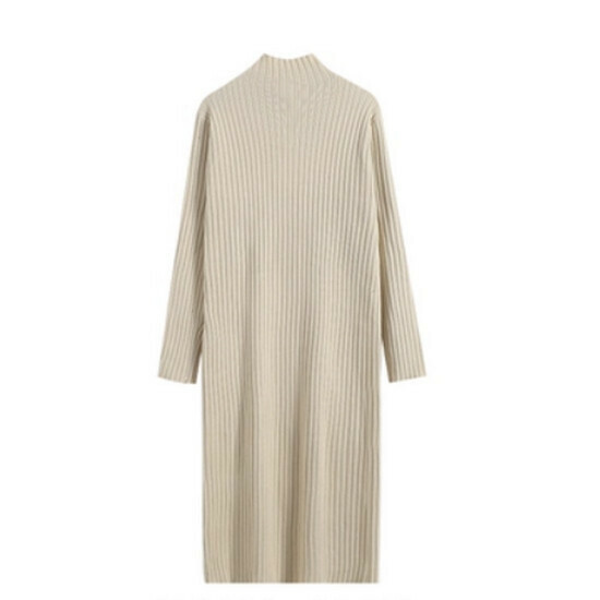 Hot selling knitted dress [Apricot color] [M-3XL size] (please contact customer service to confirm the delivery size after placing the order)
