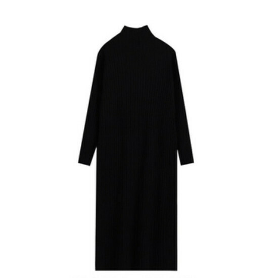 Hot selling knitted dress [black] [M-3XL size] (please contact customer service to confirm the delivery size after placing the order)