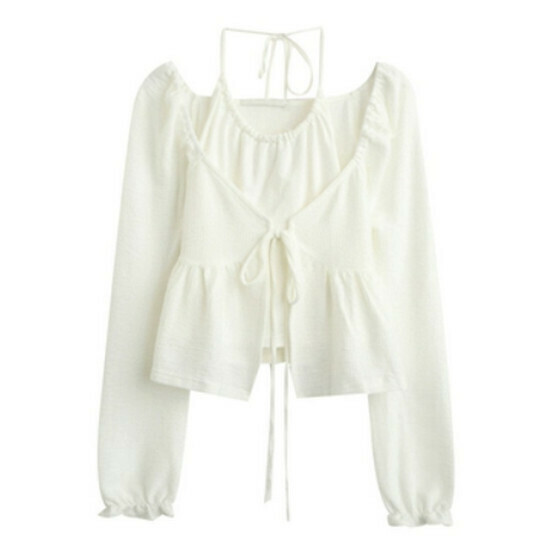Hot Selling Vest + Long Sleeve Tie Suit [Off-White] [One Size Fits All]
